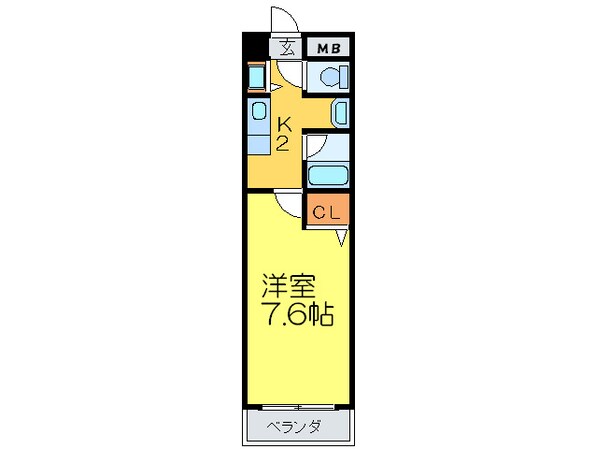 クレ－ル鶴見の物件間取画像